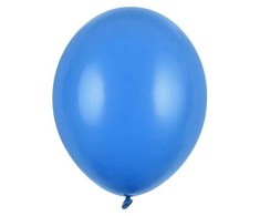 PartyDeco Stiprūs balionai Rugiagėlių mėlyna 30 cm, 50vnt
