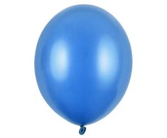 PartyDeco Stiprūs balionai Rugiagėlių mėlyna, blizgūs 30 cm, 50vnt