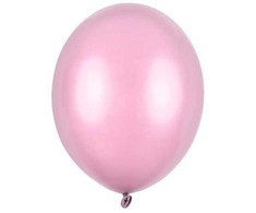 PartyDeco Stiprūs balionai Saldainio rožinė, blizgūs 30 cm, 50vnt