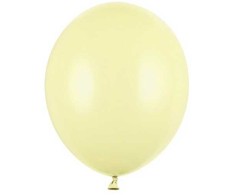 PartyDeco Stiprūs balionai Šviesiai geltoni 30 cm, 50vnt