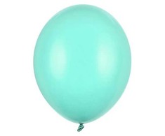PartyDeco Stiprūs balionai Šviesiai mėtiniai 30 cm, 50vnt