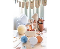 PartyDeco Torto žvakutė Meškutis vienetas 7 cm