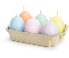PartyDeco Žvakės 'Margučiai' 7cm