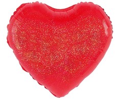 Folinis balionas Blizganti širdis 45cm