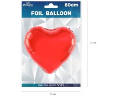 Folinis balionas Didelė širdis 80cm
