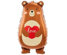 Folinis balionas Meškutis Love 48x79cm
