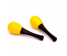 Plastikiniai marakasai Condorwood, 6cm geltoni 2vnt