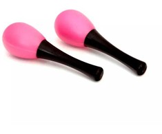 Plastikiniai marakasai Condorwood, 6cm rožiniai
