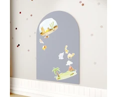 Priklijuojama magnetinė lenta „Arka“, pilka, 95 × 76 cm