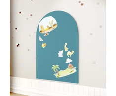 Priklijuojama magnetinė lenta „Arka“, žalsvai melsva, 95 × 76 cm