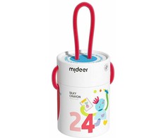 Šilkinės kreidelės mideer 24 spalvos