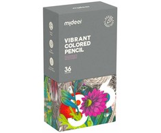 Spalvoti pieštukai mideer 36 spalvos