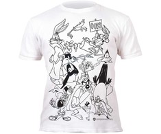 Splat Planet marškinėliai su flomasteriais, Looney Tunes, Dydis: 5 - 6 metai