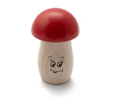 Grybo formos barškutis, raudonas