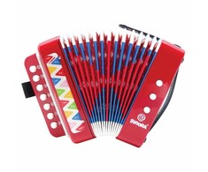 Svoora Muzikinis instrumentas - Akordeonas - Raudonas - 7 klavišai (14 natų) ( SV10299 )