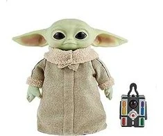 Ecost prekė po grąžinimo Star Wars Grogu, Vaikas, 30 cm pliušinis judantis RC žaislas iš Mandalorian (Atnaujinta)