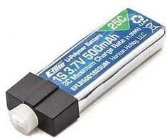 Ecost prekė po grąžinimo 3.7V 500mAh 1S 25C LiPo Baterija: PH 2.0 (High-Current Ultra Micro) (Atnaujinta)