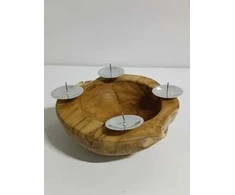 Ecost prekė po grąžinimo Ambientehome Advento vainikas Advento dubuo apvalus apytiksliai 20-25 cm (Atnaujinta)
