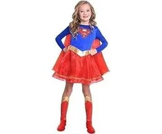 Ecost Prekė po grąžinimo Amscan - Vaikiška Kostiumas Supergirl, Suknelė, Šalmas, Kojinės, Superheroj (Atnaujinta)