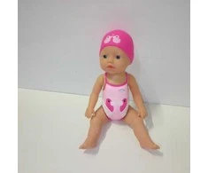 Ecost prekė po grąžinimo BABY born My First Swim Girl 834060 Zapf Creation Atsparus vandeniui Wind-Up Bath D (Atnaujinta)