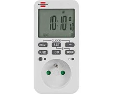 Ecost prekė po grąžinimo BrennenStuhl 1506321 Comfortline Weekly Timer Baltas (skaitmeninis programuo (Atnaujinta)