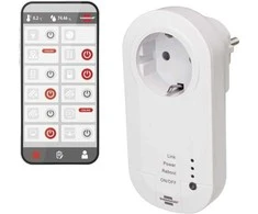 Ecost prekė po grąžinimo Brennenstuhl Connect WLAN Steckdose mit 433 MHz Sender WA 3600 LRF01 433 (W (Atnaujinta)