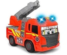 Ecost Prekė po grąžinimo Dickie Toys 203814016 Happy Fire Engine, Scania, Gaisrinė su Šviesa ir Sire (Atnaujinta)