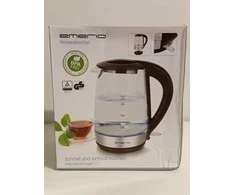 Ecost prekė po grąžinimo EMERIO WK-123131 Cordless Virdulys, BPA-Free, Stainless Steel, Juodas, 2200 W (Atnaujinta)