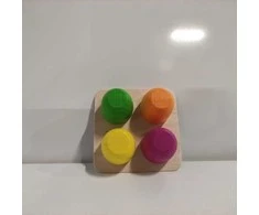 Ecost prekė po grąžinimo Erzi Yogurtini Multiflavor medinis žaislas, įvairiaspalvis, 7 x 7 x 2,7 cm, (Atnaujinta)