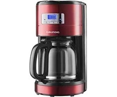 Ecost prekė po grąžinimo Grundig KM 6330 Coffee Machine Raudona Sense Digital Clock Programmable Start T (Atnaujinta)