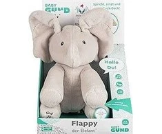 Ecost prekė po grąžinimo Gund Flappy, dainuojantis ir kalbantis dramblys žaidžia ausimis - vokiškas (Atnaujinta)