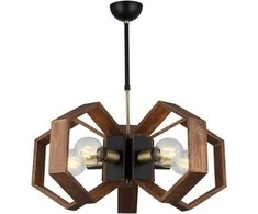 Pakabinamas šviestuvas Ecost prekė po grąžinimo Homemania Pendant Lamp Metal Gold Juodas Wood (Atnaujinta)