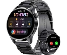 Ecost prekė po grąžinimo LIGE Men's Išmanusis laikrodis 1.32 Inch with Phone Function, Android, Juodas (Atnaujinta)