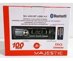 Automagnetola Ecost prekė po grąžinimo Majestic SA 400 BT USB AX - Sistema Audio Car con Bluetooth, Lettore MP3/WM (Atnaujinta)
