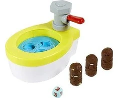 Ecost Prekė po grąžinimo Mattel Games - Turbo Poop Catcher, Žaislas Vaikams su Tualeto Žaislu (Atnaujinta)