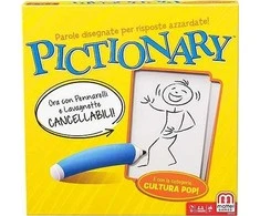 Ecost Prekė po grąžinimo Mattel Games - Pictionary, Stalo Žaidimas Šeimoms ir Vaikams nuo 8 metų, DP (Atnaujinta)