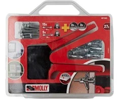 Ecost prekė po grąžinimo Molly M71925xj M71925 rinkinys iš 20 sienų kištukų 10 x 4 x 33 mm kaiščiais (Atnaujinta)