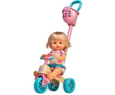 Ecost prekė po grąžinimo Nenuco and Her triratukas Baby Doll lėlė su miela suknele, rožinis triratukas (Atnaujinta)