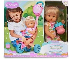 Ecost prekė po grąžinimo Nenuco and Her triratukas Baby Doll lėlė su miela suknele, rožinis triratukas (Atnaujinta)