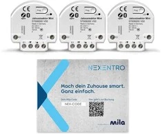 Ecost prekė po grąžinimo Nexentro 57008099 iš 3 Zigbee 3.0 ritininių užraktų jungiklio su diegimo ku (Atnaujinta)