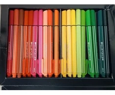 Ecost prekė po grąžinimo Nylon Tip Writing Pen - STABILO pointMax ARTY - Wallet of 42 - Assorted Col (Atnaujinta)