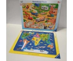 Ecost prekė po grąžinimo Ravensburger vaikų dėlionė 06641 - Pasaulio žemėlapis su gyvūnais - rėmelio (Atnaujinta)