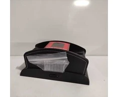 Ecost prekė po grąžinimo Relaxdays, juodas Kartenmischer Elektrisch, Leder, 2 Decks, Mischgerät zum (Atnaujinta)
