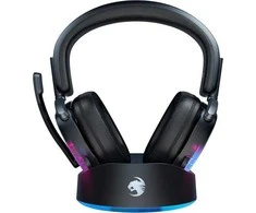Ecost prekė po grąžinimo Roccat Syn Max Air - Belaidis RGB žaidimų ausines su 3D garsu ir dokavimo s (Atnaujinta)