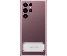 Dėklas Ecost prekė po grąžinimo Samsung Clear Standing Cover, Išmanusis telefonas Cover EF-JS908 for Galaxy S22 Ultr (Atnaujinta)