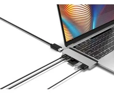 Ecost prekė po grąžinimo Sanho HyperDrive Duo 7-in-2 - dokas MacBook Pro/Air, pilkos spalvos (Atnaujinta)