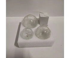 Ecost prekė po grąžinimo Set of 3 LED Glass Balls with Light Chain warm baltas Indoor (Atnaujinta)