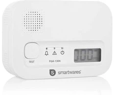 Ecost prekė po grąžinimo Smartwares FGA-13041 Kohlenmonoxid-Melder, 10 Jahre Sensor, mit Ekranas und (Atnaujinta)