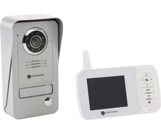 Ecost prekė po grąžinimo Smartwares VD38W belaidžio vaizdo durų telefonas su naktinio matymo funkcij (Atnaujinta)