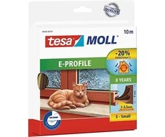 Ecost prekė po grąžinimo tesa moll E-Profile Rubber Seal, Self-Adhesive Seal for Insulating Gaps on (Atnaujinta)